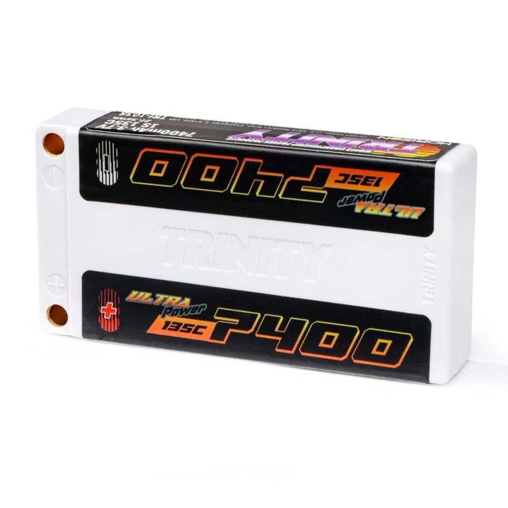 Trinity P400 Battery in White with Black and Orange